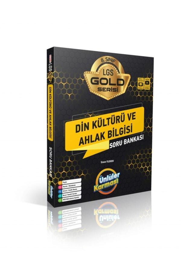 8.sınıf Din Kültürü Ve Ahlak Bilgisi Soru Bankası Gold Seri - Ünlüler Karması Yayınları - Image 1