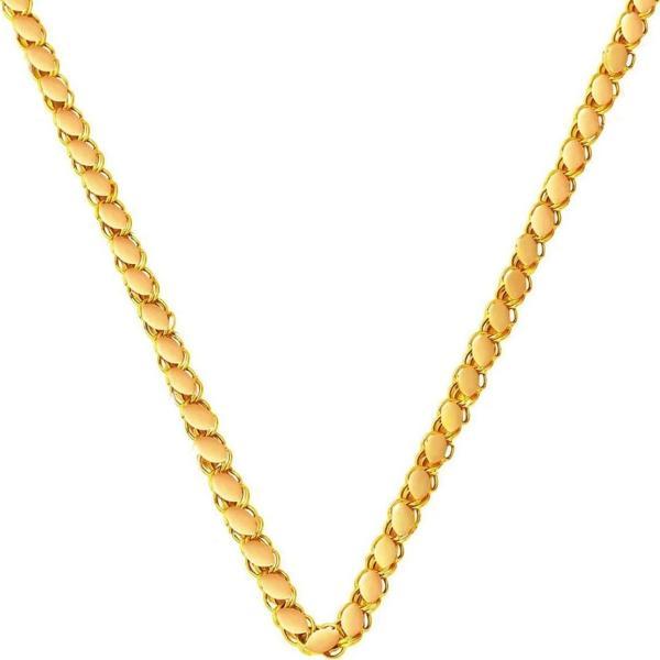 Pullu 14 Ayar 50 cm Halep Zincir Kolye ZKU217 - Image 1