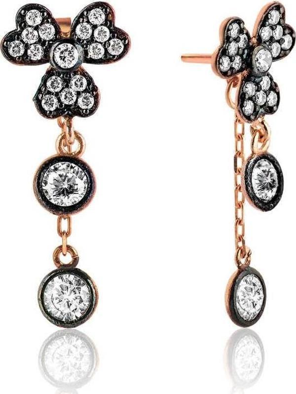 Gümüş Sallantılı Yonca Küpe SL2194 - Image 1