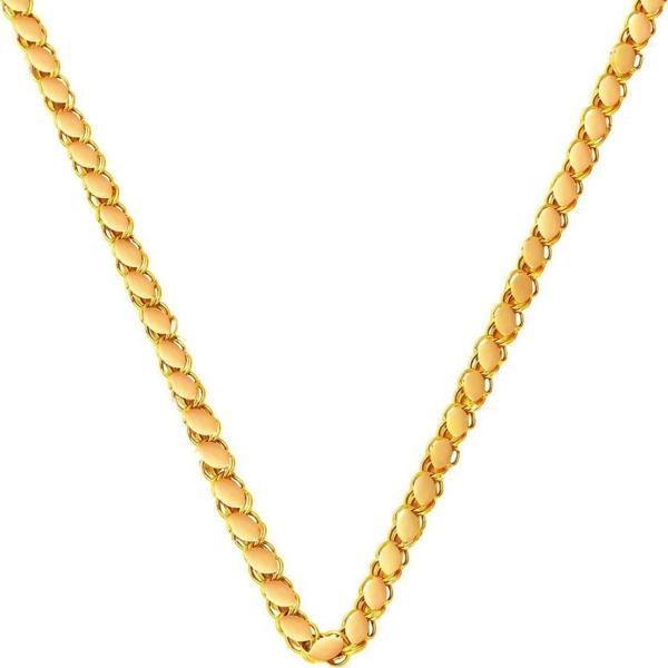 Pullu 14 Ayar 65 cm Halep Zincir Kolye ZKU233 - Image 1