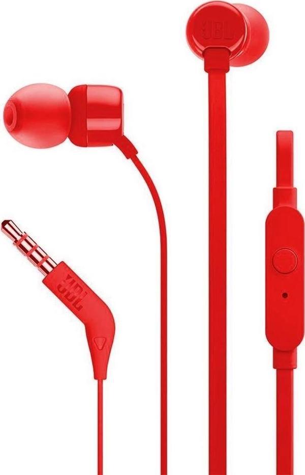 JBL Tune 160 Kulakİçi Mikrofonlu Kulaklık Kırmızı - Image 1