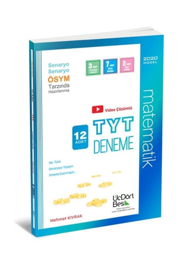 Tyt Matematik 12 Adet Deneme Üç Dört Beş Yayınları - Üç Dört Beş Yayınları - Image 1