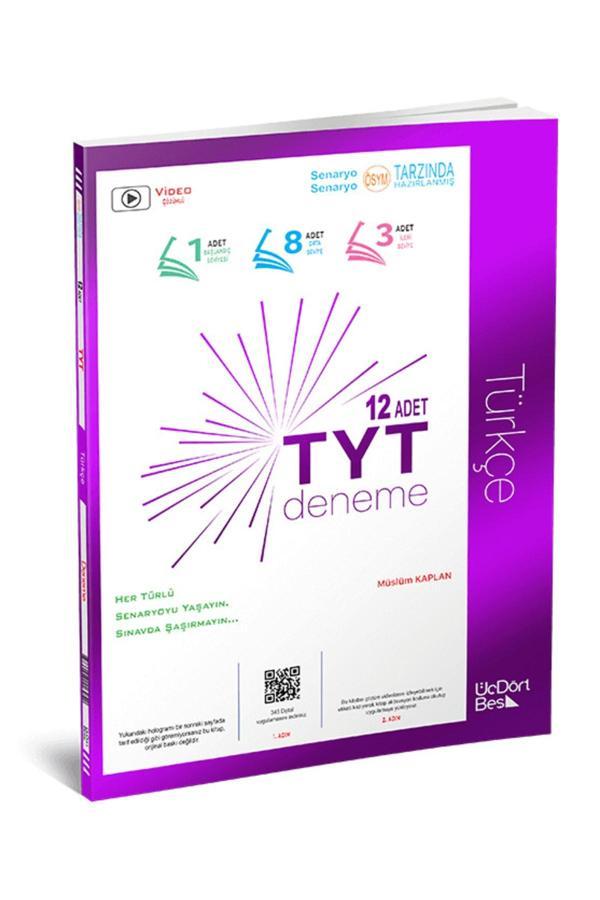 Üç Dört Beş 345 Tyt Türkçe Deneme 2023 - Üç Dört Beş Yayınları - Image 1