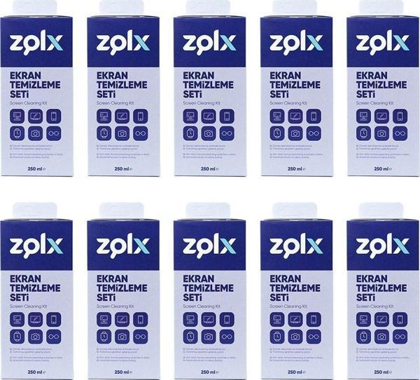 Zolx Ekran Temizleme Seti 250 ml - 10 Adet (Mikrofiber Bez) - Image 1