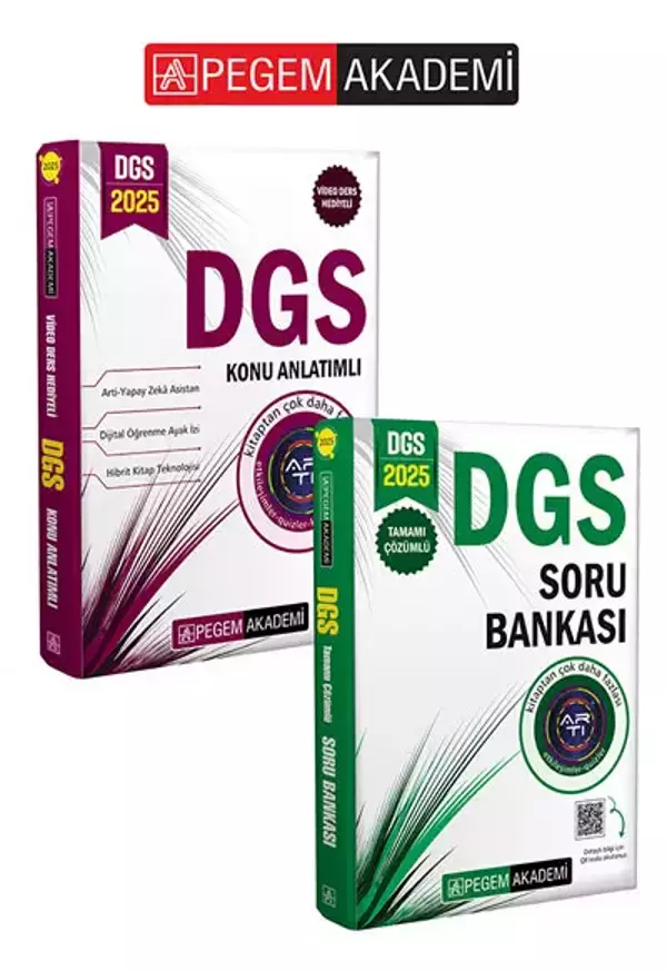 PEGEM AKADEMİ 2025 DGS Konu+2025 DGS Soru Bankası Seti (2.Kitap) - Pegem Akademi Yayıncılık - Image 1