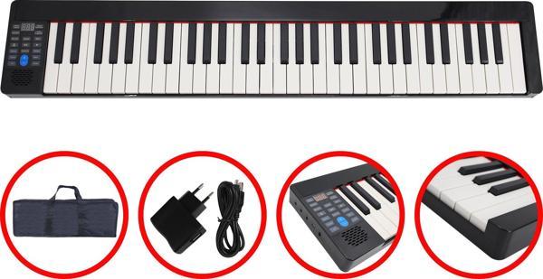 Jwin JTK-6102 B Şarjlı Tuş Hassasiyetli 61 Tuşlu Org +Çanta+Pedal+Adaptör - Image 1
