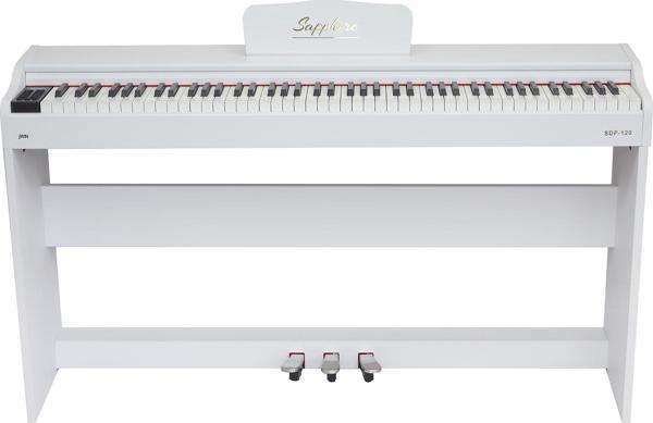 Jwin SDP-120 W Çekiç Aksiyonlu 88 Tuşlu Dijital Piyano(Beyaz) - Image 1