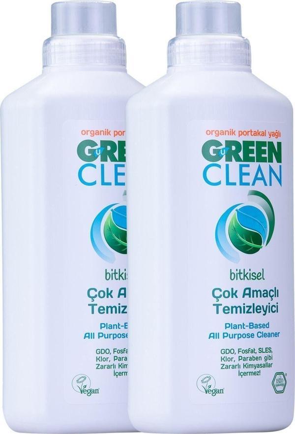 Green Clean Çok Amaçlı Yüzey Temizleyici 1000ml 2' Li Set - Image 1