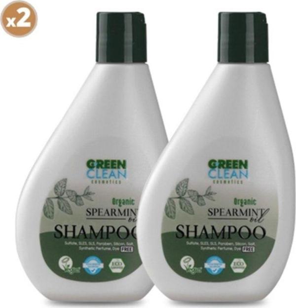 Green Clean Şampuan Seti 2li Nane 275ml - Image 1