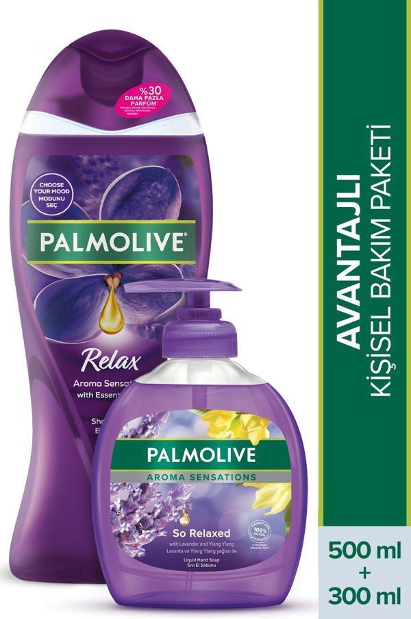 Palmolive Aroma Sensations So Relaxed Duş Jeli 500 Ml + Sıvı Sabunu 300 Ml - Image 1