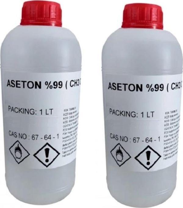Megelab Aseton 1 Lt ( Saf %99,9 ) 2 X 1 Lt - Image 1