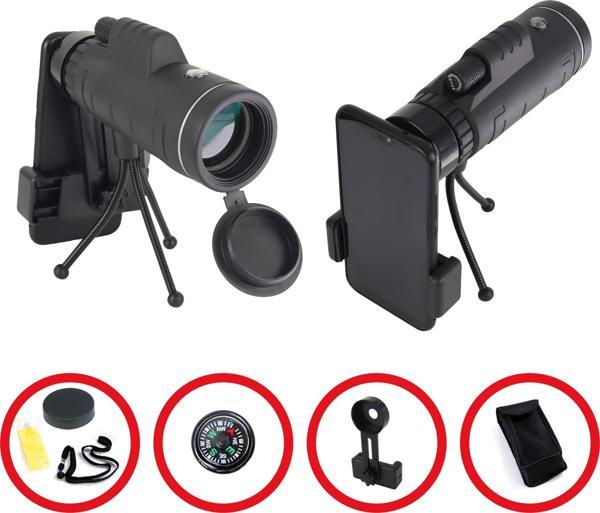 Skypal ST-201M 40X60 Monoküler Tripodlu Dürbün Taşıma Çantası ve Mobil Aparat - Image 1