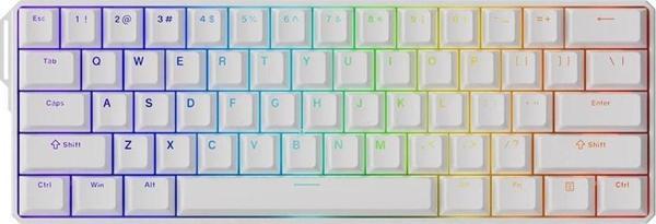 AKKO MONSGEEK FUN60 Ultra Shine-Through White TMR Hall Effect Manyetik Switch ARGB Kablosuz Hotswap Mekanik Gaming Klavye - Image 1