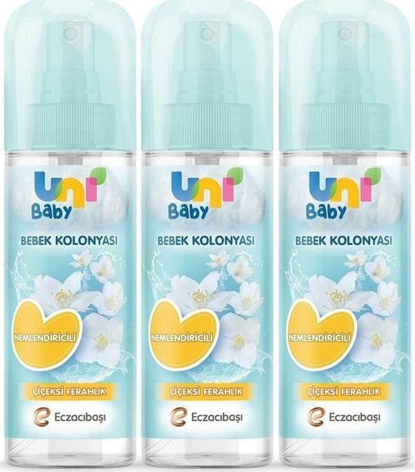 Uni Baby Kolonya Çiçeksi Kokular 150 Ml X 3 Adet - Image 1