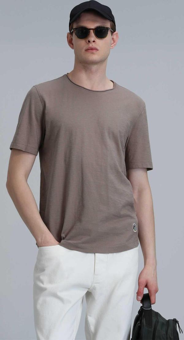 Junya Erkek Basic Tişört Deve Tüyü - Image 1