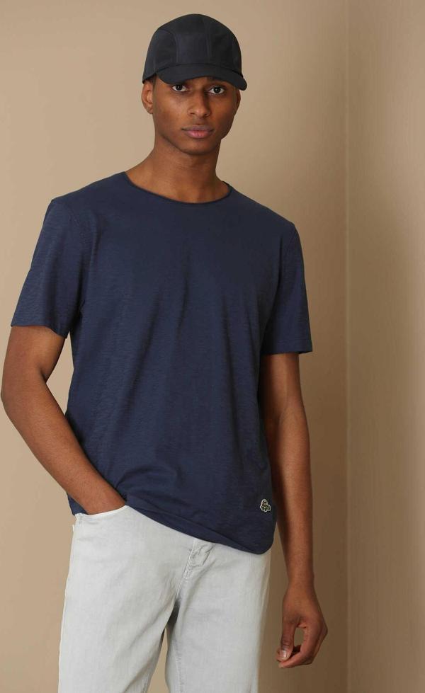 Junya Erkek Basic Tişört Lacivert - Image 1