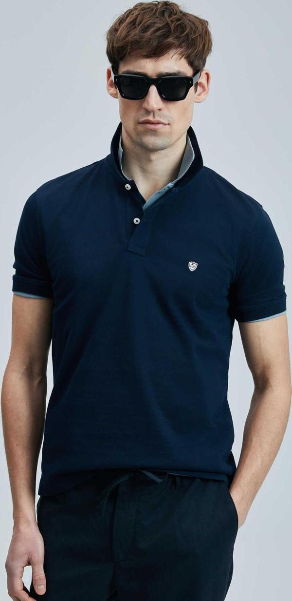 Laon Smart Erkek Polo Tişört Lacivert - Image 1