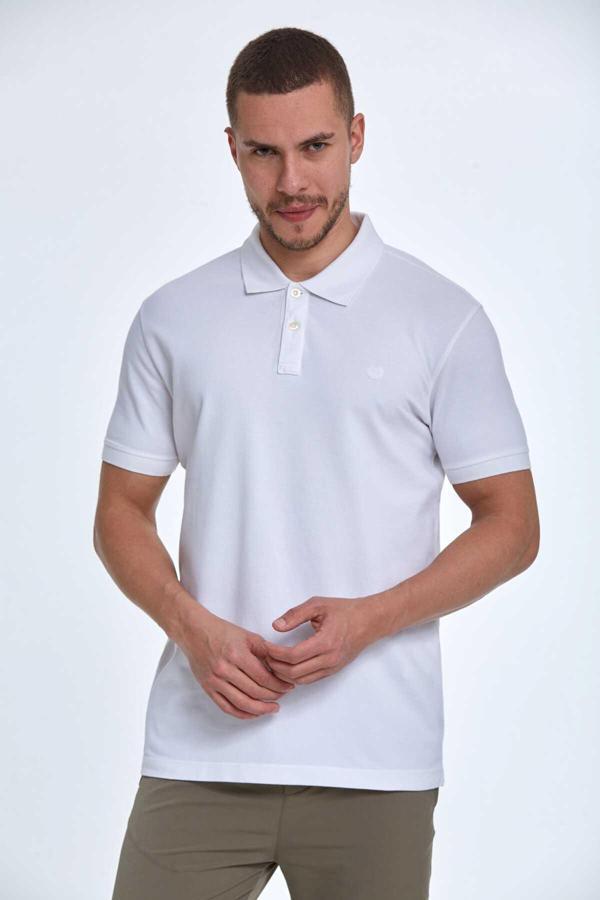 Walker Polo Erkek Tişört Beyaz - Image 1