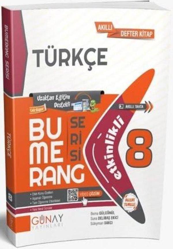 8.Sınıf Bumerang Etkinlikli Türkçe - Günay Yayıncılık - Image 1