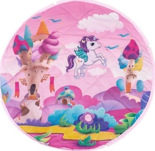 Sevi Bebe Büzülebilir Oyun Halısı ve Çantası 2 in 1 Pembe - Image 1