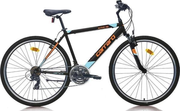 Carraro Active 290 V Fren 21 Vites 28 Jant Şehir Bisikleti Siyah Turuncu Mavi 49 Kadro - Image 1
