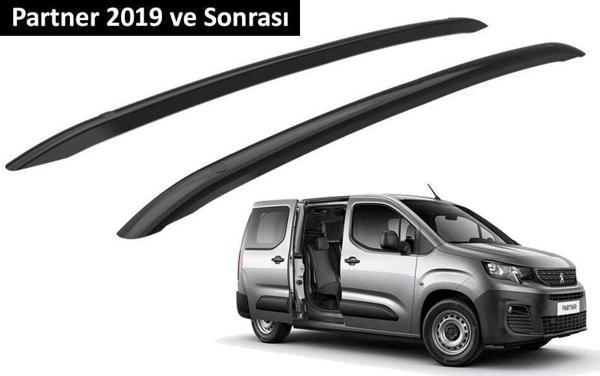 Peugeot Partner 2019 ve Sonrası Orjinal Tip OEM Tavan Çıtası (Siyah Renk) - Image 1