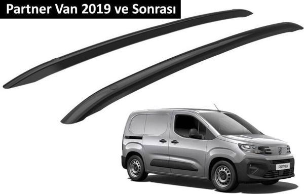 Peugeot Partner Van 2019 ve Sonrası Orjinal Tip OEM Tavan Çıtası (Siyah Renk) - Image 1