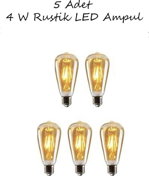 Cata 5 Adet Ct-4350 4W Rustik Led Ampul ( E-27) - Image 1