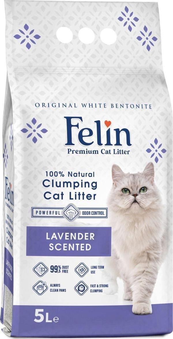 Lavanta Kokulu Topaklanan Ince Taneli Kedi Kumu 5 Lt - Image 1