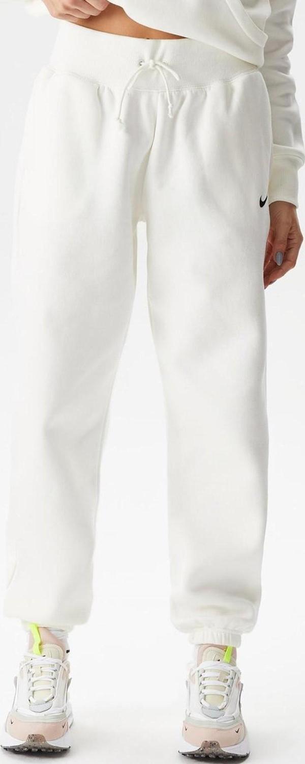 Nike Sportswear Phoenix Fleece High Rise Oversized Şardonlu Büyük Beden Yüksek Bel Kadın Eşofman Altı Açık Krem - Image 1