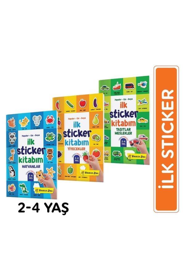 Yükselen Zeka Yapıştır-Çiz-Boya Ilk Sticker Kitabım (2-4 Yaş) - Yükselen Zeka Yayınları - Image 1