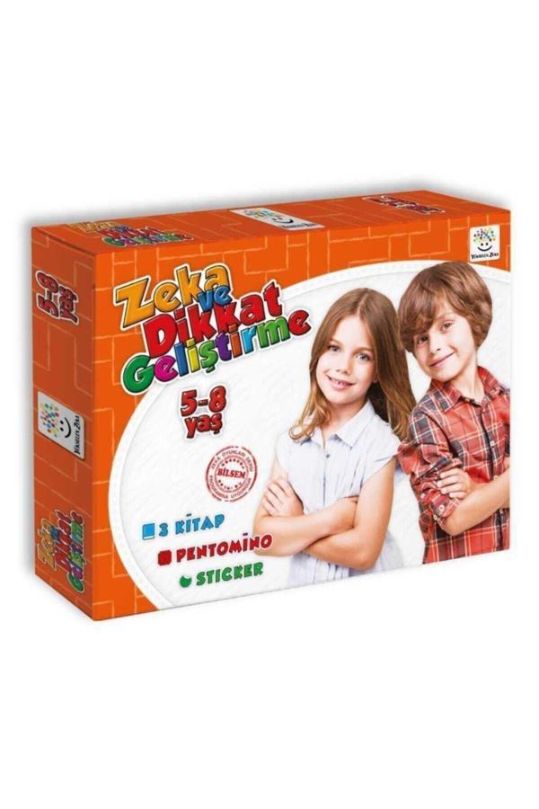 Yükselen Zeka Yayınları 5-8 Yaş Zeka Ve Dikkat Geliştirme Seti (Zeka Testleri, Okul Ve Sınav Başarısı, Problem Çözme...) - Yükselen Zeka Yayınları - Image 1
