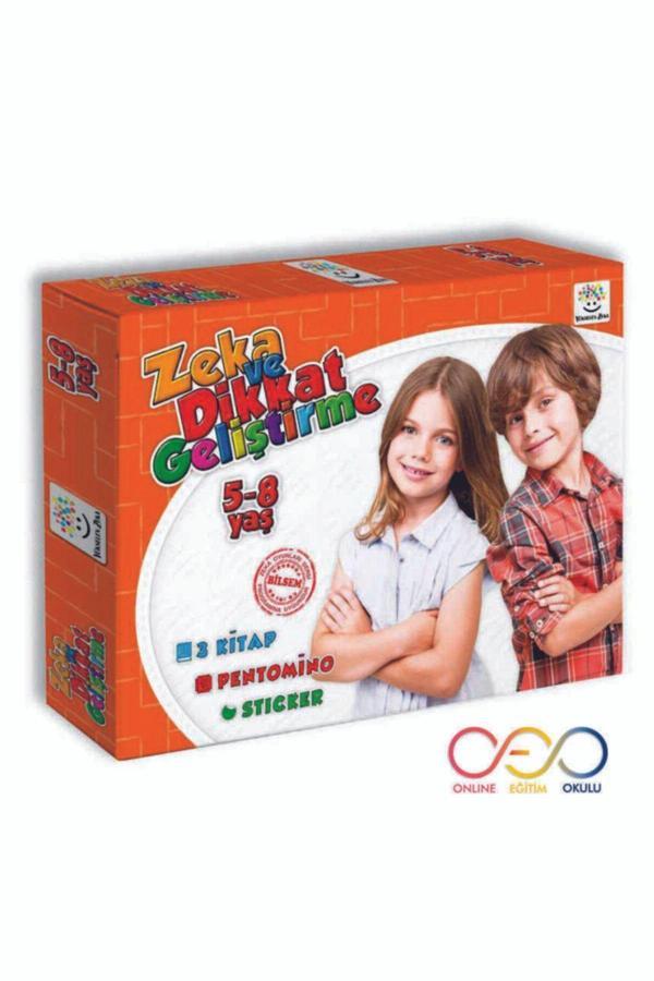 Yükselen Zeka Yayınları 5-8 Yaş Zeka Ve Dikkat Geliştirme Seti - Zeka Testleri, Düşünme Becerileri, Problem Çözme - Yükselen Zeka Yayınları - Image 1