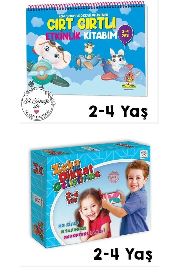 Yükselen Zeka 2-4 Yaş Cırt Cırtlı Etkinlik Kitabım  Dikkat Ve Zeka Geliştirme Seti - Yükselen Zeka Yayınları - Image 1