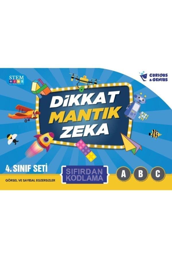Curious&Genius 4. Sınıflar Için Sıfırdan Kodlama Seti 3 Kitap Dikkat Mantık Zeka - Curios & Genius Yayınları - Image 1