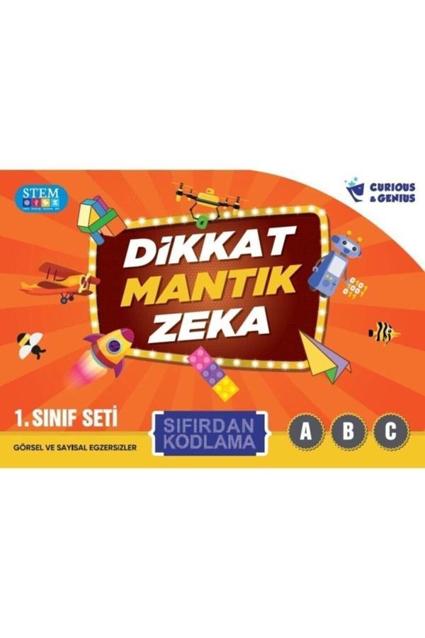 Curious&Genius 1. Sınıflar Için Sıfırdan Kodlama Seti 3 Kitap Dikkat Mantık Zeka - Image 1