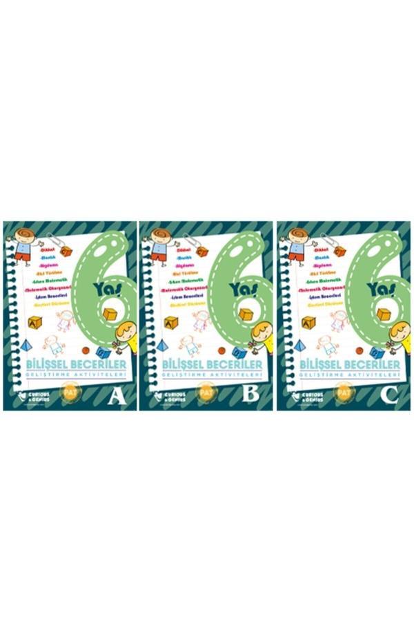 Curious&Genius Bilişsel Beceriler Geliştirme Aktiviteleri 6 Yaş Seti (A-B-C) 3 Kitap Güncellenmiş Yeni Baskı - Curios & Genius Yayınları - Image 1