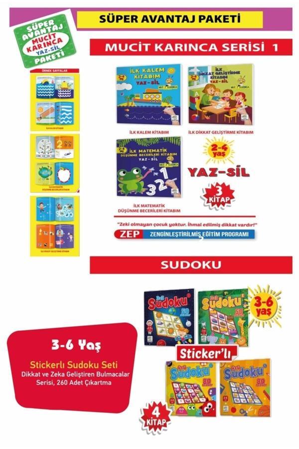 Yükselen Zeka -Mucit Karınca Serisi-1 Ve Sudoku Süper Avantaj Paketi (7 Kitap) - Yükselen Zeka Yayınları - Image 1