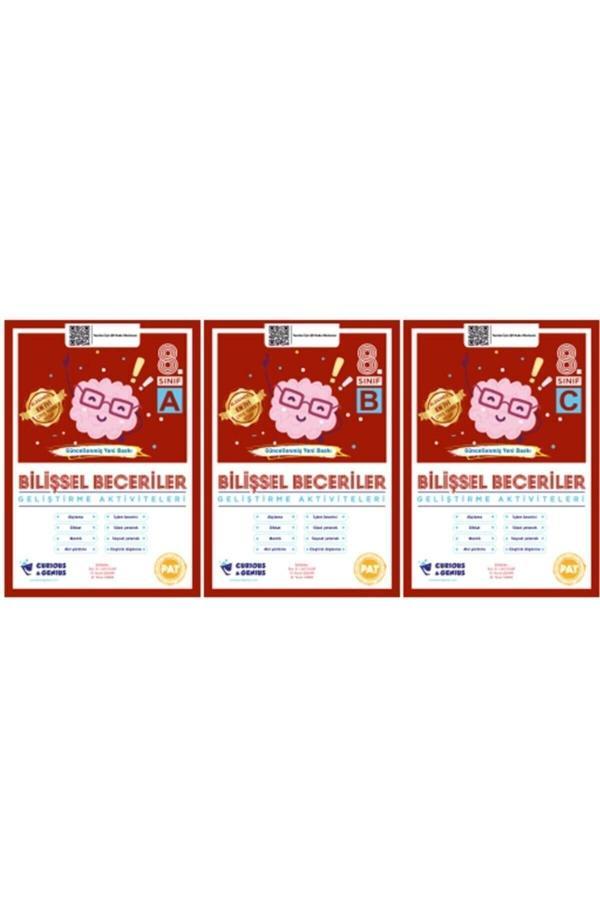 Curious&Genius Bilişsel Beceriler Geliştirme Aktiviteleri 8. Sınıf Seti (A-B-C) 3 Kitap Güncellenmiş Yeni Baskı - Curios & Genius Yayınları - Image 1