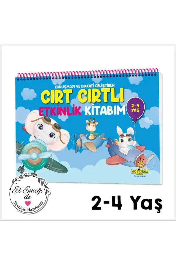 Yükselen Zeka Yayınları Yükselen Zeka Konuşma Ve Dikkati Geliştiren Cırt Cırtlı Etkinlik Kitabım 2-4 Yaş - Yükselen Zeka Yayınları - Image 1