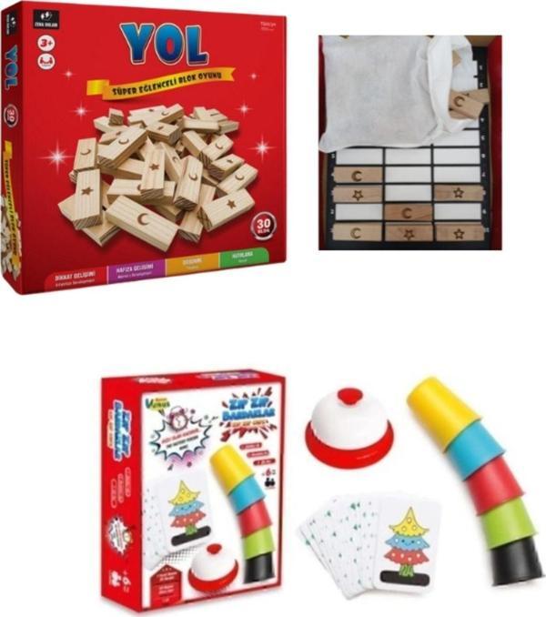Zeka Dolabı Yol & Süper Bardaklar ( Hafıza, Dikkat, Hız, Bardak Oyunu, Aile Oyunu) - Image 1