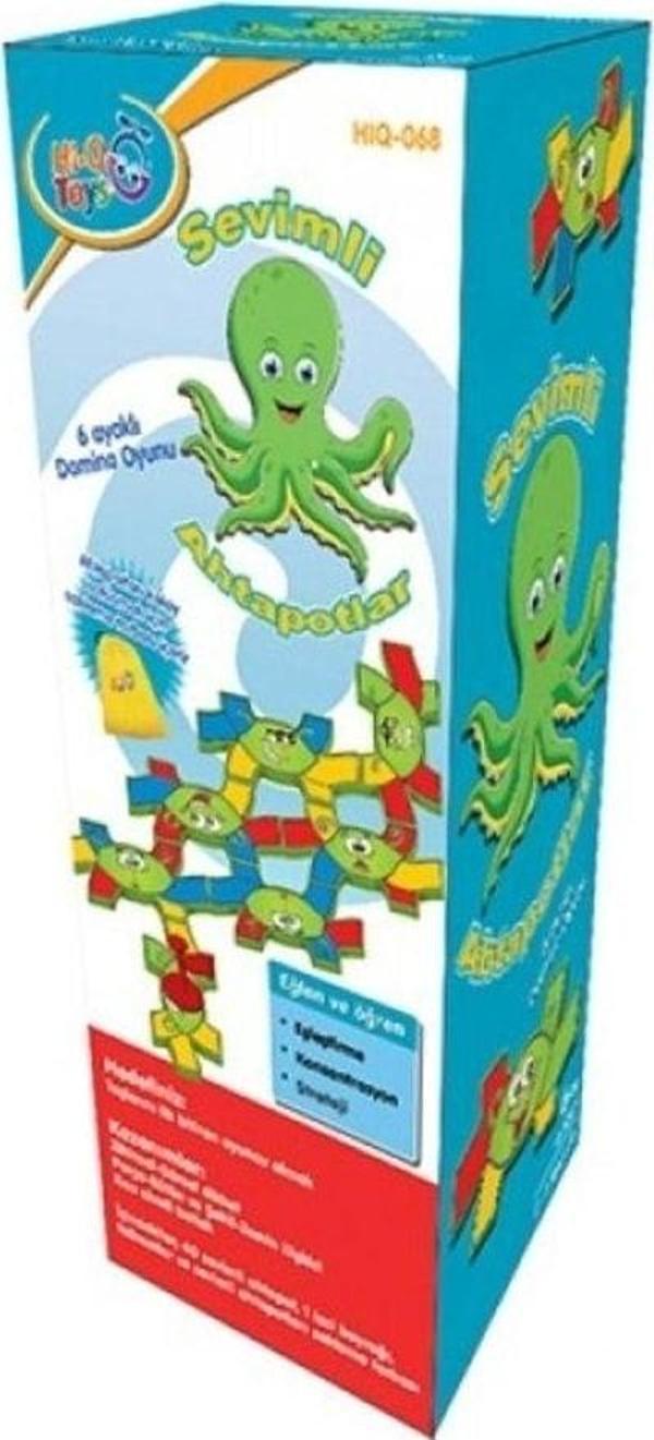 Hi-Q Toys Sevimli Ahtapotlar - 6 Ayaklı Domino - Image 1