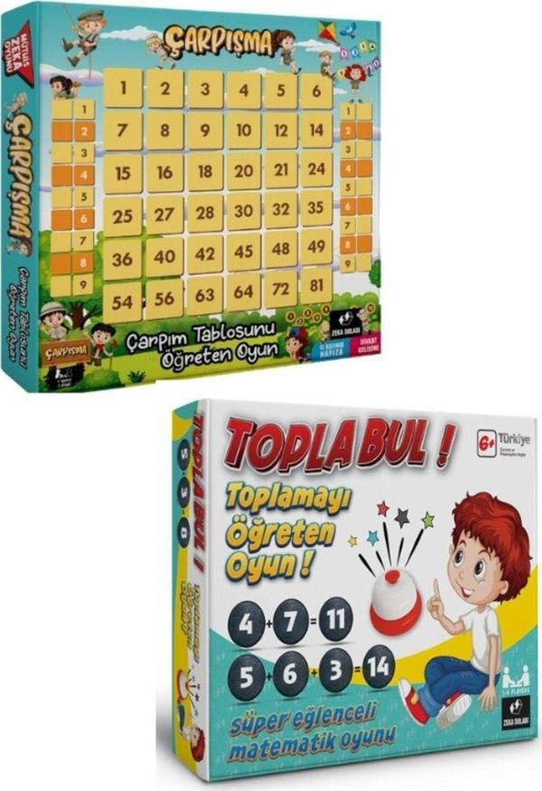 Zeka Dolabı Çarpışma-Topla Bul (Toplama, Çarpma, Çarpım Tablosu, Strateji, Hız, Aile Oyunu) - Image 1