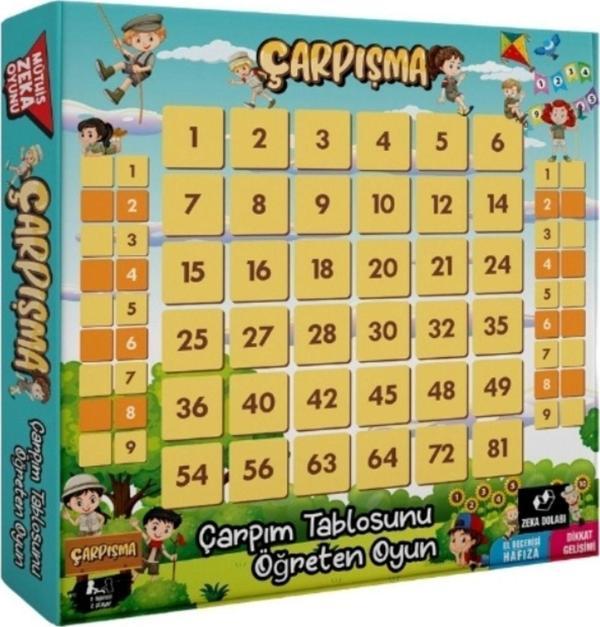 Zeka Dolabı Çarpışma ( Çarpım Tablosunu Öğrenme-Geliştirme Oyunu - Çarpma - Çarpım Tablosu - Matematik ) - Image 1