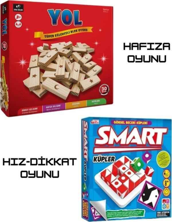 Zeka Dolabı Yol & Smart Küpler ( Hafıza - Hız - Dikkat- Görsel Algı ) - Image 1