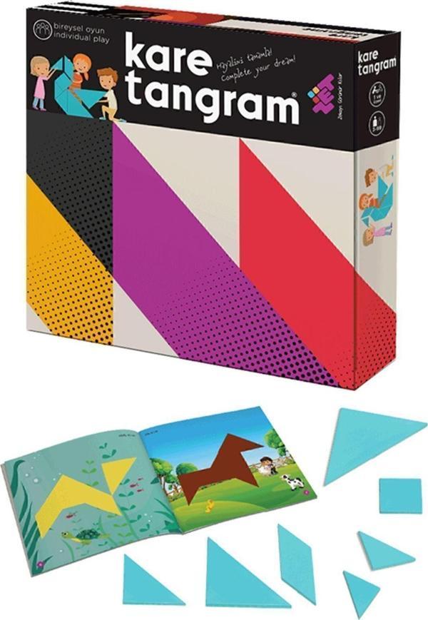 Zetzeka Kare Tangram Plastik Zeka Ve Akıl Oyunu 3 Yaş 1 Oyuncu - Image 1