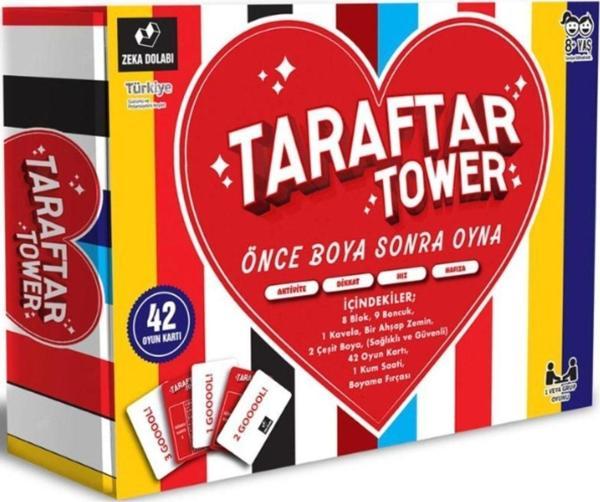 Zeka Dolabı Taraftar Tower Sarı-Kırmızı ( Önce Boya Sonra Oyna, Hafıza, Dikkat, Hız, Aktivite) - Image 1
