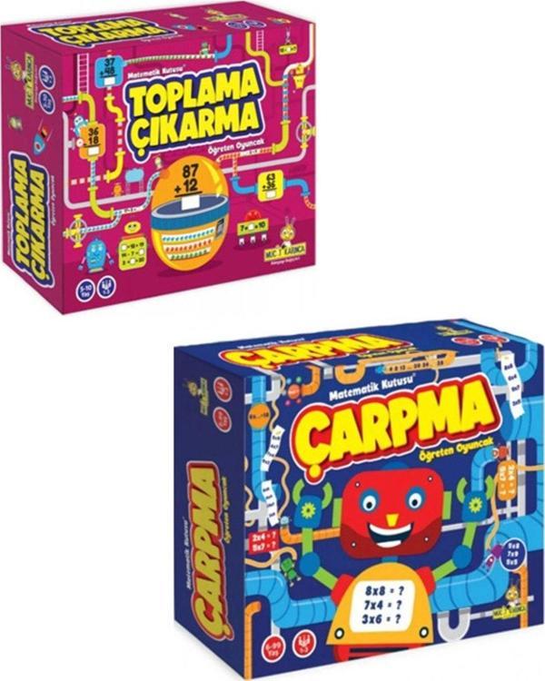 Yükselen Zeka Yayınları +5 Yaş Toplama – Çıkarma – Çarpma Öğreten Oyuncak 2’Li Set (Yükselen Zekâ) - Yükselen Zeka Yayınları - Image 1