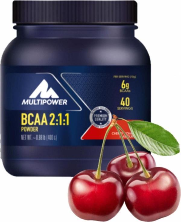 Multipower Bcaa Powder Kiraz Aromalı Aminoasit 400 gr - Image 1