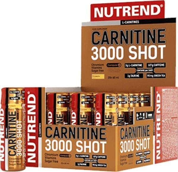 Nutrend Portakal Aromalı L-carnitine Shot 3000 mg 20 Ampul - Image 1